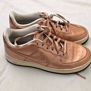 Bronze Metallic Nikes 7y